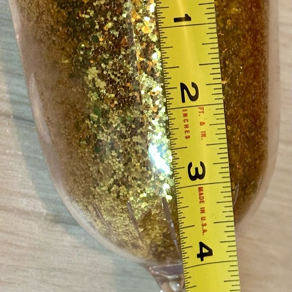 Party Drinkware Bundle: Reusable Silver Disco Ball Cup & Gold Glitter Wine Glass - Picture 14 of 16